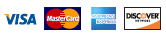 Visa, MasterCard, American Express, Discover
